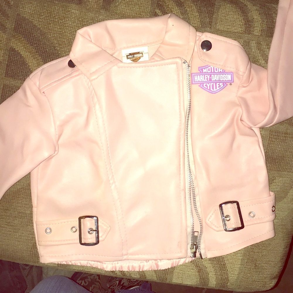 Infant Harley Davidson leather jacket